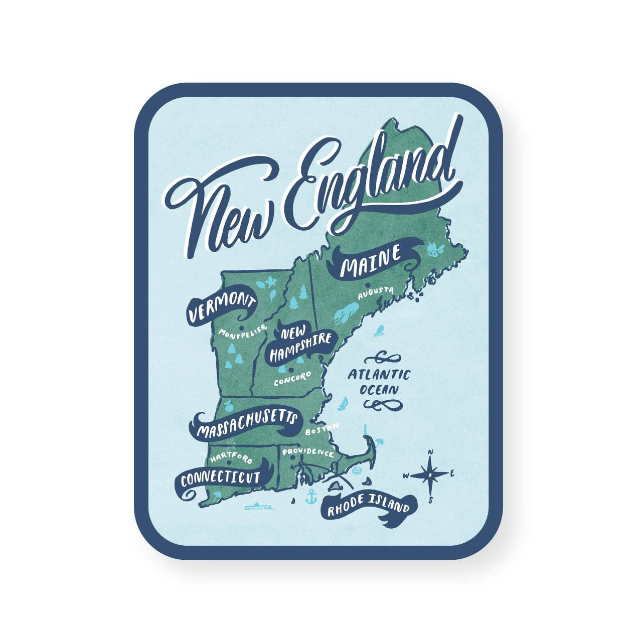 New England Sticker