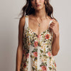 Floral Panel Midi Dress