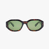 Bea Espresso Polarized Geometric Sunglasses