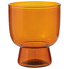 Pedestal Glass 7 oz - Amber