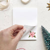 Christmas notepad - Poinsettia