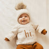 Hi. Pecan Crew Neck Sweater - Baby & Toddler