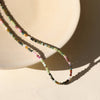 Tourmaline Beaded Necklace 18" - 14k Gold Fill