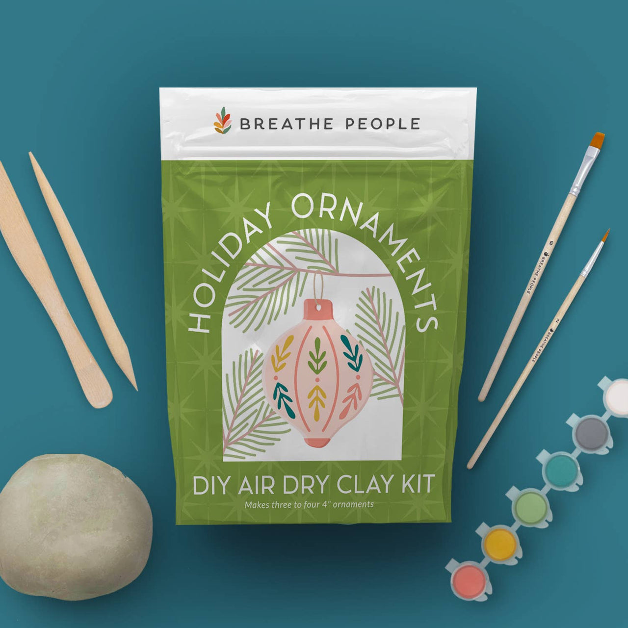 Holiday Ornament Air Dry Clay Kit