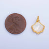 24K Gold Filled Scallop Seashell Ocean Beach Charm | W279
