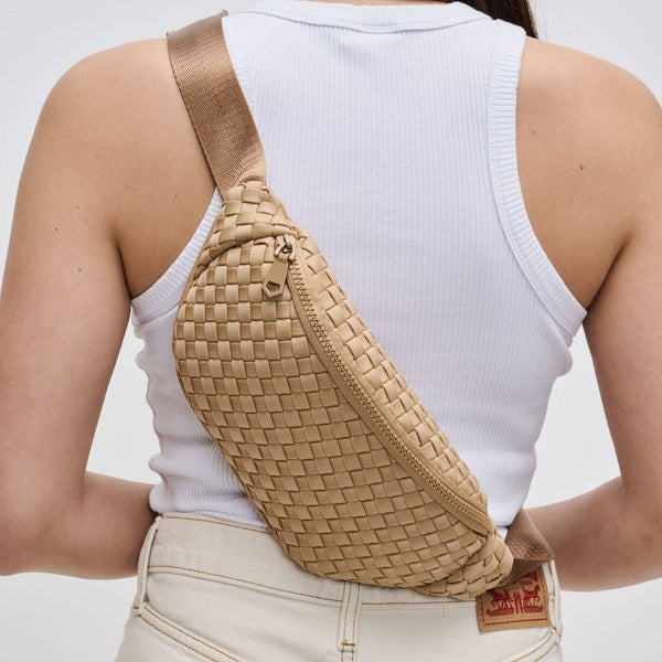 Aim High Woven Neoprene Belt Bag - Nude