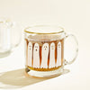 Boo Ghost Gold Rimmed Glass Coffee Mug