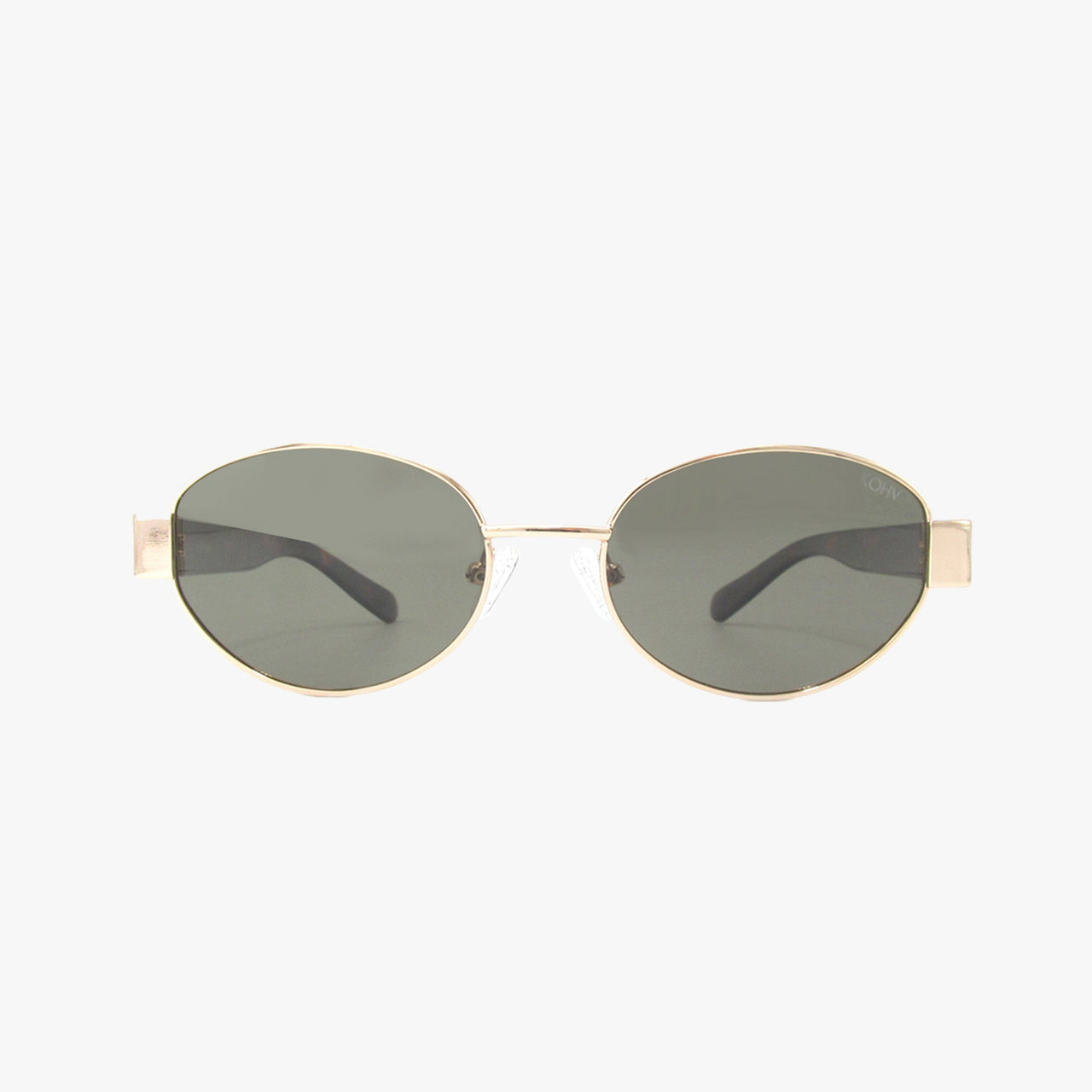 Coco Classic Polarized Oval Metal Sunglasses