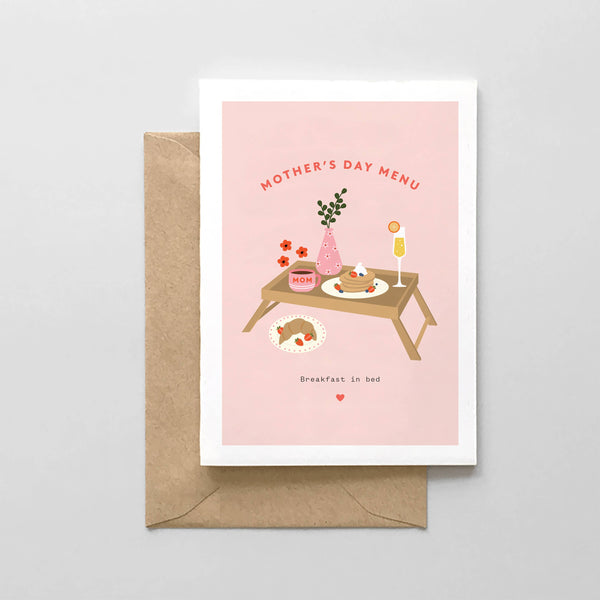 Mother's Day Breakfast in Bed Card