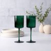 14oz Wine Glass - Green