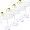 Ribbed Vintage Art Deco Coupe Glass - 12oz