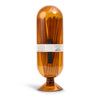 Matches in Glass Bottle Cloche Large - Amber