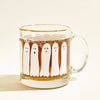 Boo Ghost Gold Rimmed Glass Coffee Mug