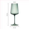 Ripple Colored Wine Glasses