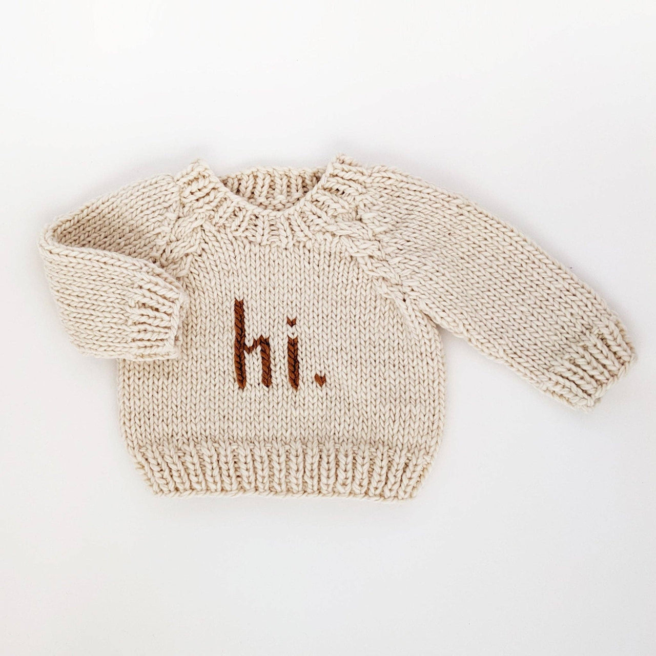 Hi. Pecan Crew Neck Sweater - Baby & Toddler
