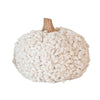 Cotton Blend Bouclé/Velvet Pumpkin w/ Wood Stem