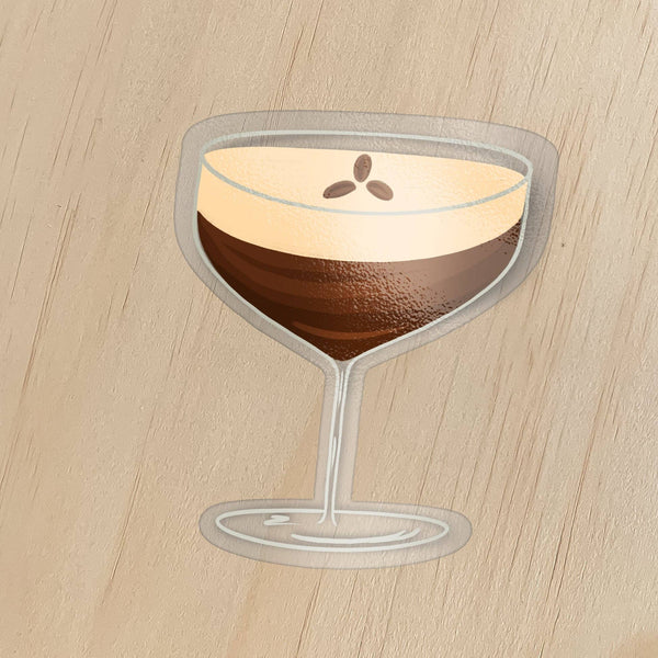 Espresso Martini Transparent Sticker