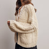 Handmade Chunky Knit Cardigan - Ivory