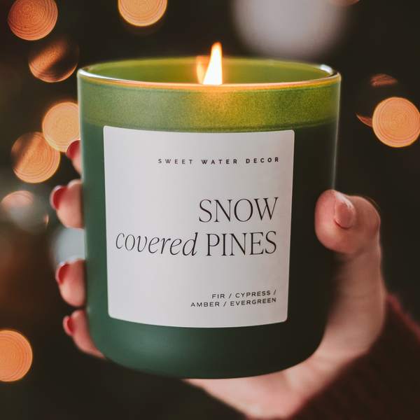 Snow Covered Pines - Matte Jar