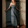 Button Front Tencel Maxi Dress - Denim