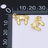 24K Gold Filled Minimalist Crab Crustacean Sea Animal 3D Multidimensional Charm | AF1287