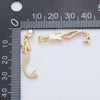 Micro Pave CZ Mermaid Charm