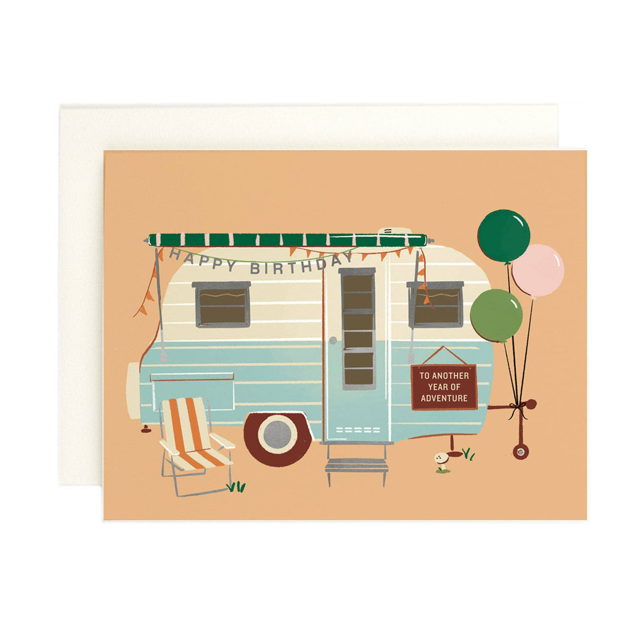 Happy Camper Birthday Greeting Card