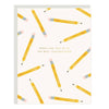 Pencil Teacher Card