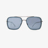 Lex Denim Polarized Navigator Metal Sunglasses
