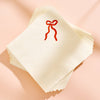 Classic Red Bow Cocktail Paper Beverage Napkins - Set of 20