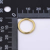 24K Gold Filled 16mm Classic Round Jump Ring Findings Set in Gold & Silver | SP-01638: Gold