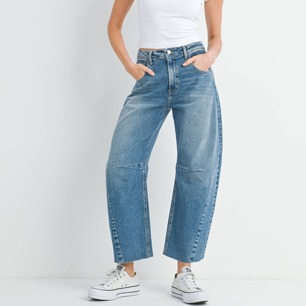 Barrel Jean With Seams