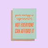 Your Energy is Expensive Card