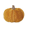 Cotton Blend Bouclé/Velvet Pumpkin w/ Wood Stem