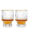 Deco Meridian Gold-Rimmed Crystal Tumbler - Single glass