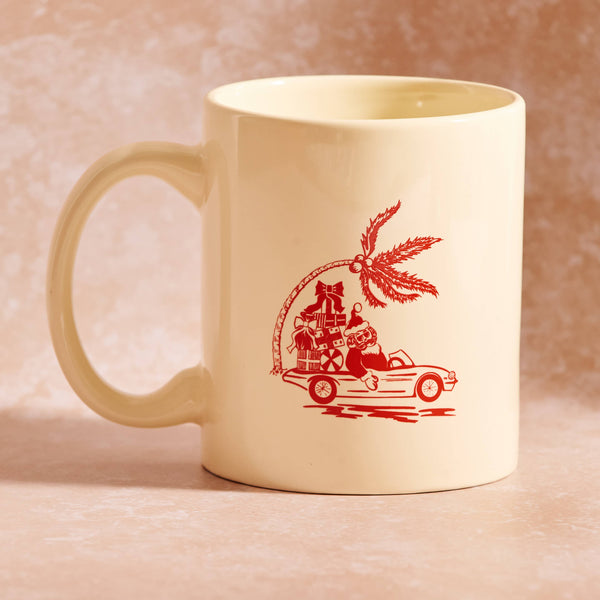 Island Santa Almond and Red Coffee Mug