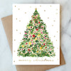 Tinsel Christmas Tree Holiday Card