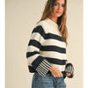 Black and White Striped Sweater