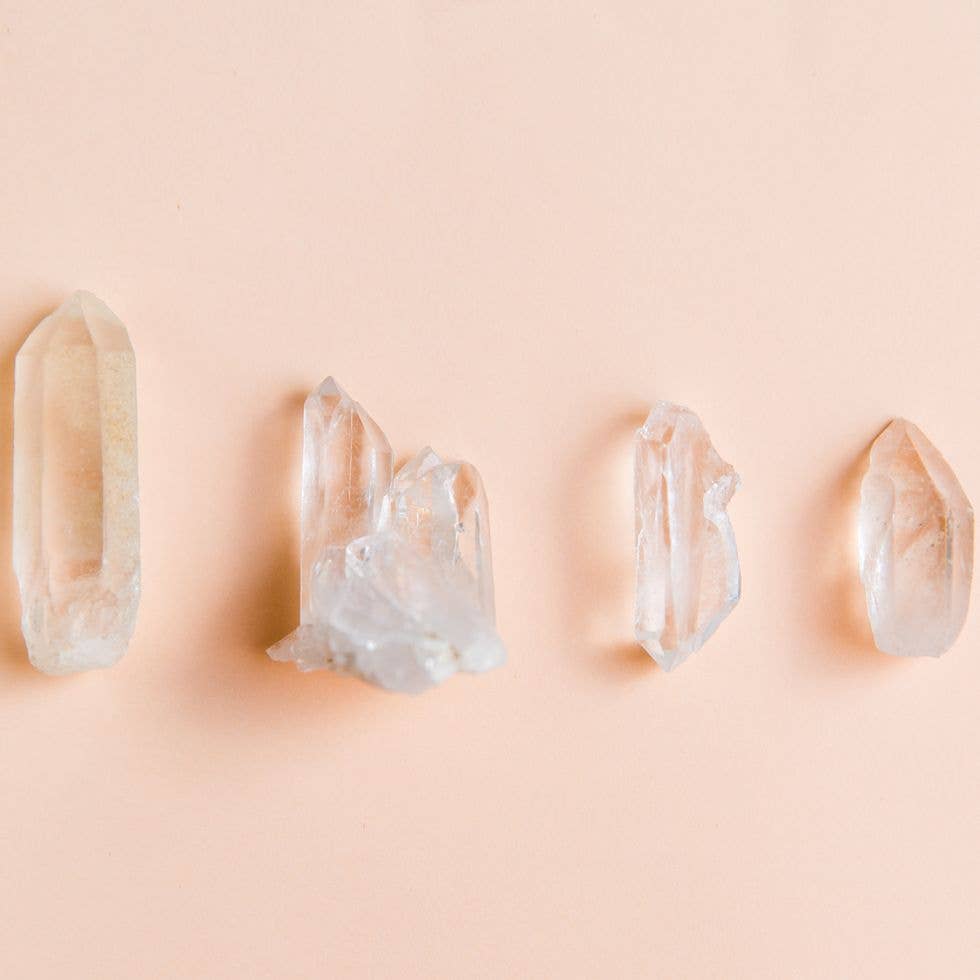 Clear Quartz Points, Raw Quartz Crystal