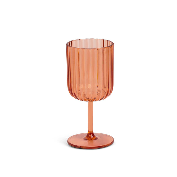10.5oz Ribbed Wine Glass