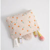 Floral Corduroy Portable Cosmetic Bag