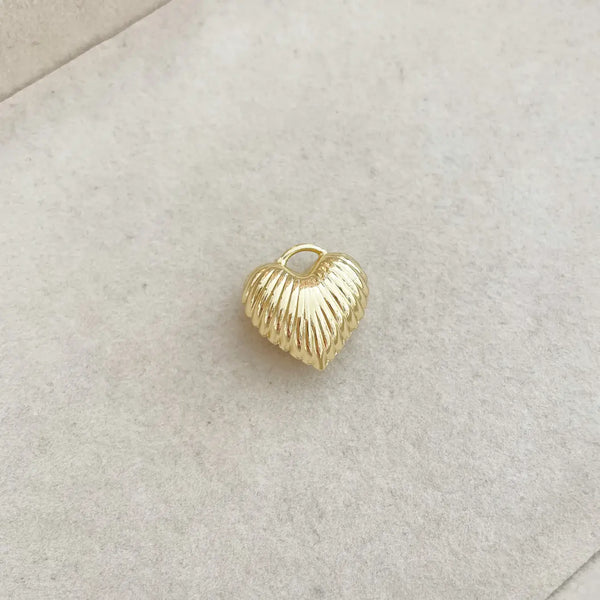 Ripple Heart Charm