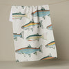 Hooked on Fishing Tea Towel