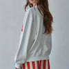 Knit Cotton Polyester French Terry Crew USA Pullover