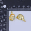 24K Gold Filled Shell Pearl Clam Sea Shell Charm | AF451