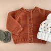 Classic Baby Cardigan - Cinnamon