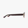 Coco Amber Polarized Oval Metal Fashion Sunglasses