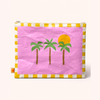 Sand-Proof Beach Pouch - Palm Tree