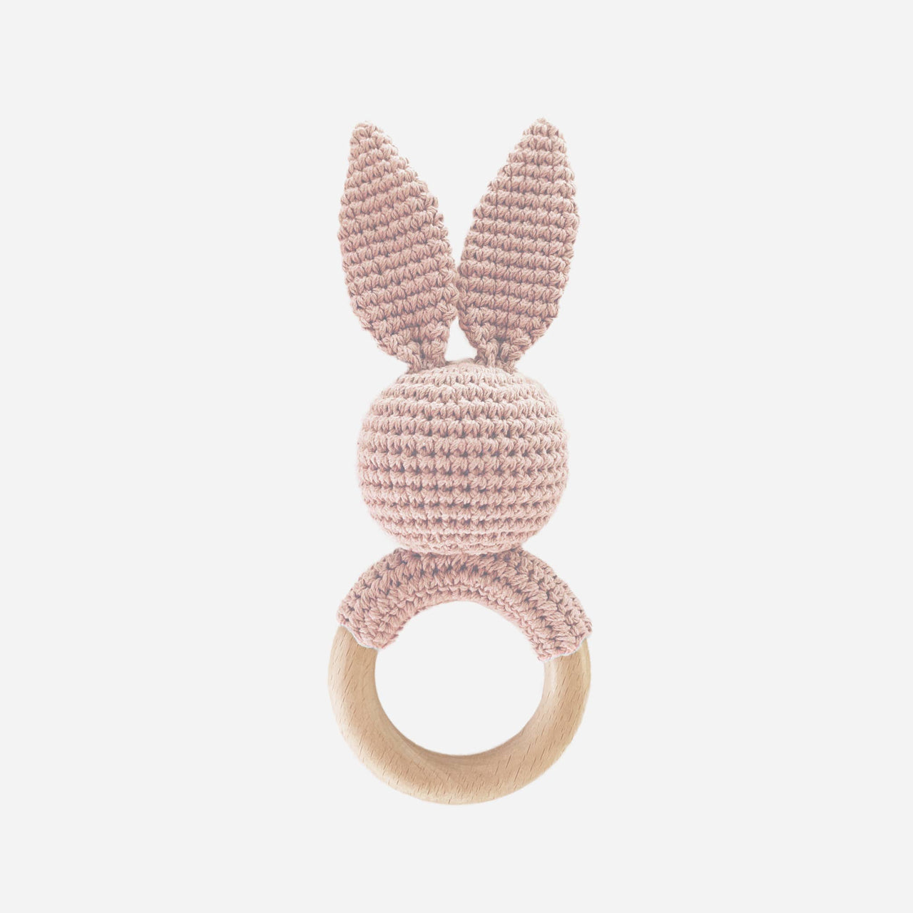 Crochet Bunny Rattle - Pink