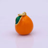 Mini Gold Orange Charm Enamel Tangerine Pendant M-827